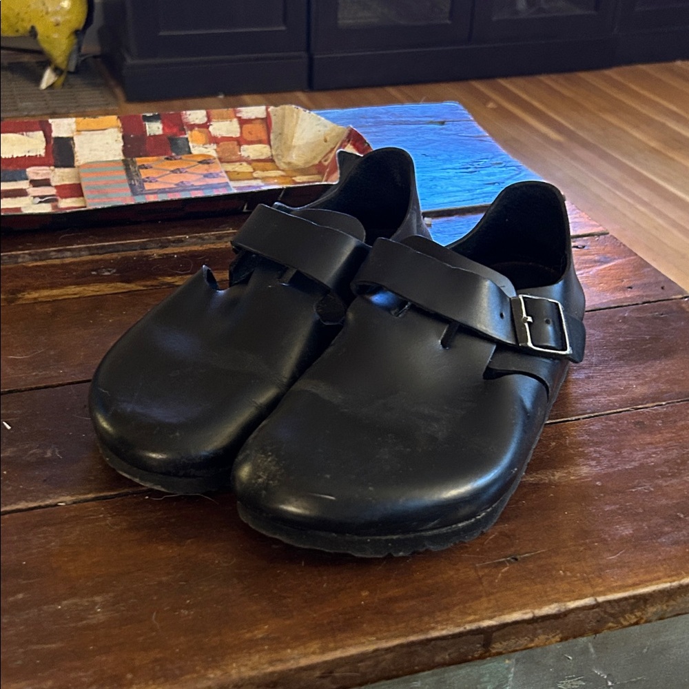 Birkenstock London Black Mules